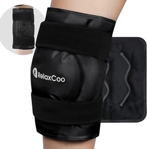 XXL Knee Ice Pack Wrap around Entire Knee after Surgery, Reusable Gel Ice Pack - Picture 1 of 5
