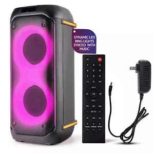 Pyle Compact BT PA Party Speaker System - Two-Way Speaker Karaoke Machine - Picture 1 of 8