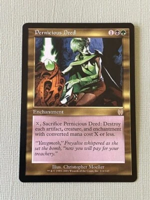 MTG Magic the Gathering Apocalypse Pernicious Deed Rare Card NM/MINT Condition - Image 1 of 2