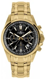 Jacques Lemans Liverpool Chronograph gold steel watch 1-2117M - Picture 1 of 1