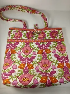 Bolso de hombro acolchado estampado floral Vera Bradley muy buen estado usado - Imagen 1 de 7