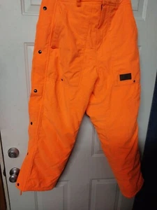 Walls Water-Pruf Insulated Blaze Orange Thermal Pants Waist Size 36-38 - Picture 1 of 9
