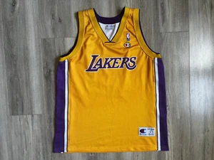 Los Angeles Lakers Basketball Shirt Champion Vintage Jersey size L - Foto 1 di 6