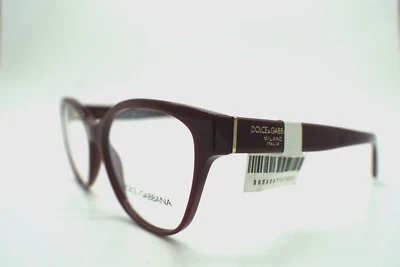 DOLCE & GABBANA DG 3322 3091 BURGANDY ПОДЛИННЫЙ ДИЗАЙНЕР ОЧКИ 54-16 145 - Изображение 1 из 4