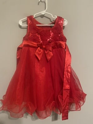 Pink violet Toddler Red dress size 4 - Image 1 of 3