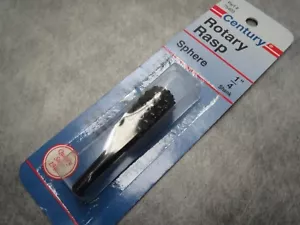 Century Rotary Rasp Sphere Style 1/4" Shank Made in USA or Germany - Ships Fast! - Picture 1 of 4