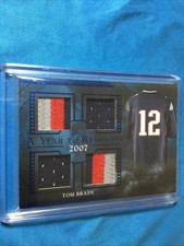 2020 Leaf In the Game Used Quad Patch Relic A Year to Remember TOM BRADY 35/35🔥