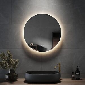 ELEGANT 600 x 600mm Round Bathroom Mirror with Lights, 3 Colours Temp,Anti-Fog