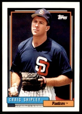 1992 Topps Craig Shipley San Diego Padres #308 - Image 1 of 2