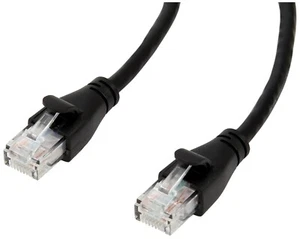 6 Fuß CAT6 Patchkabel (schwarz) - Markenlos - Bild 1 von 2