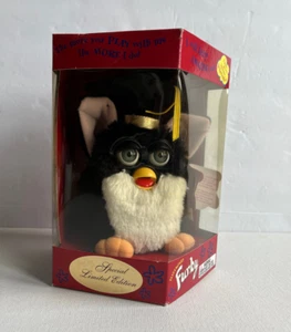 Tiger Electronics Special Edition Graduation Furby Gray Eyes - New Box Misprint - Picture 1 of 7