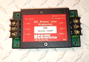 MCG SURGE PROTECTION AC POWER LINE PROTECTOR 415 DIN 120VAC/15AMP - Picture 1 of 1