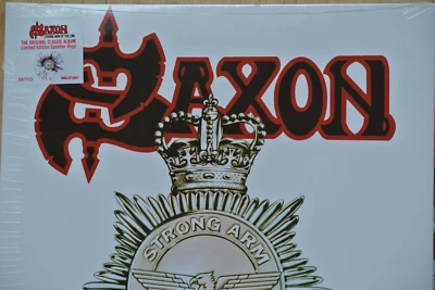 SAXON Strong Arm Of The Law LP Ltd Edition Splatter Vinyl Gatefold - Image 1 of 4