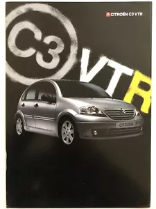 Citroen C3 VTR Car Sales Brochure 2005 Original - Picture 1 of 2