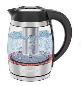 Chefman Custom-Temp 1.8L Electric Tea Kettle With Tea Infuser - FREE SHIPPING - Picture 1 of 9