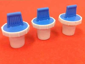 Pyrex - Plastic Size #22, Stoppers - Lot of Three (3) - UNUSED - Picture 1 of 2