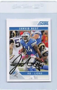 2011 Score #95 Jahvid Best Lions Signed Auto *K8846 - Picture 1 of 2