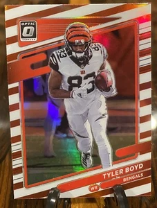 RARE💎Tyler Boyd 2021 Optic Football FREEDOM HOLO SSP - Orange ColorMatch Prizm - Picture 1 of 3