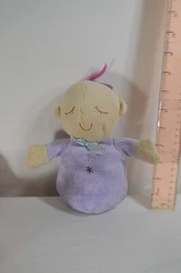 Hunny Bunny Doll Plush Stuffed Baby in Pink Blanket Pod 2008 Manhattan Toy T2 - Picture 1 of 14