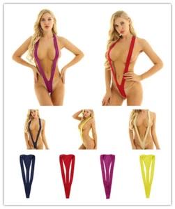 Women See Through Sheer Bikini Comfortable Swimwear Micro G-string Beachwear - Picture 1 of 46