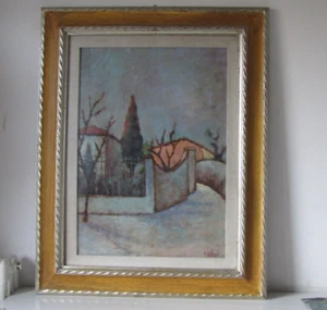 QUADRO OLIO SU CARTONE DI GIUSEPPE GAGLIARDI - Imagen 1 de 8