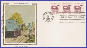 USA4 #1903 U/A COLORANO SILK FDC STR3  Mail Wagon 1880s - Picture 1 of 1