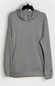 NWOT GL GRAHAM LUXE L GRAY PERFORMANCE HAWK PULLOVER HOODIE SHIRT GOLF CASUAL - Picture 1 of 7