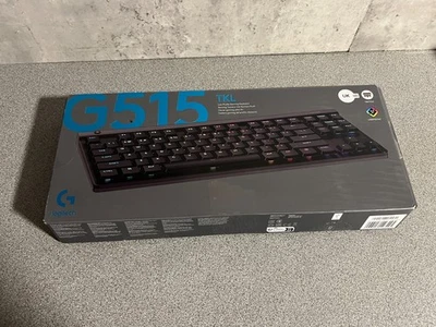Logitech G515 TKL Mechanical Tactile RGB Keyboard USB, Black, UK - Image 1 of 3
