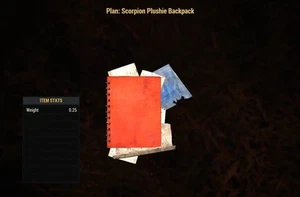 (Xbox) Scorpion Plushie Backpack Plan - Picture 1 of 1