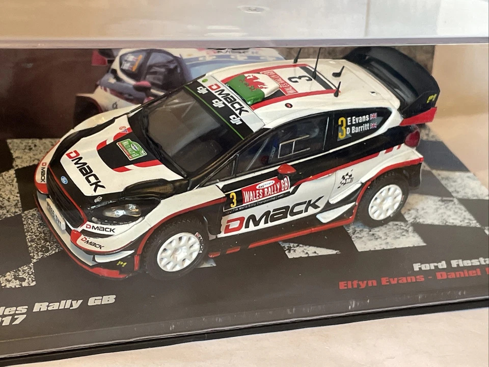1/43 Ford Fiesta WRC 2017 GALES GB RALLY ELFYN EVANS DMACK Foto 1 de 2