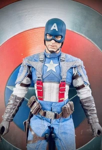 Hot Toys Mms156 Marvel Figure 1/6 Captain América First Avenger - Imagen 1 de 9