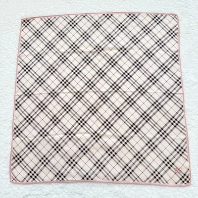 Burberry Bufanda Pañuelo Algodón Nova Check Caballo Unisex Mujeres Hombres Bolso Cartera Foto 1 de 4
