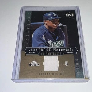 2005 Upper Deck Portraits - Scrapbook Adrian Beltre #SM-AB Materials (MEM) - Picture 1 of 2