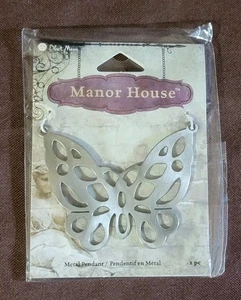 Blue Moon Beads Manor House Metal Butterfly Pendant - Picture 1 of 5