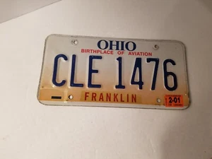 2001 Ohio License Plate - Picture 1 of 2