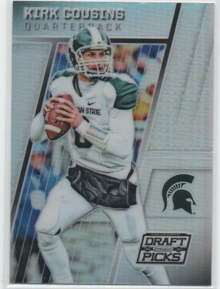 2016 Prizm Draft Picks SILVER PRIZM #62 Kirk Cousins MINNESOTA TWINS Insert 75 - Image 1 of 1