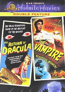 The Return of Dracula/The Vampire; Midnite Movies (DVD, 2007) New, 2-Sided Disc - Imagen 1 de 2