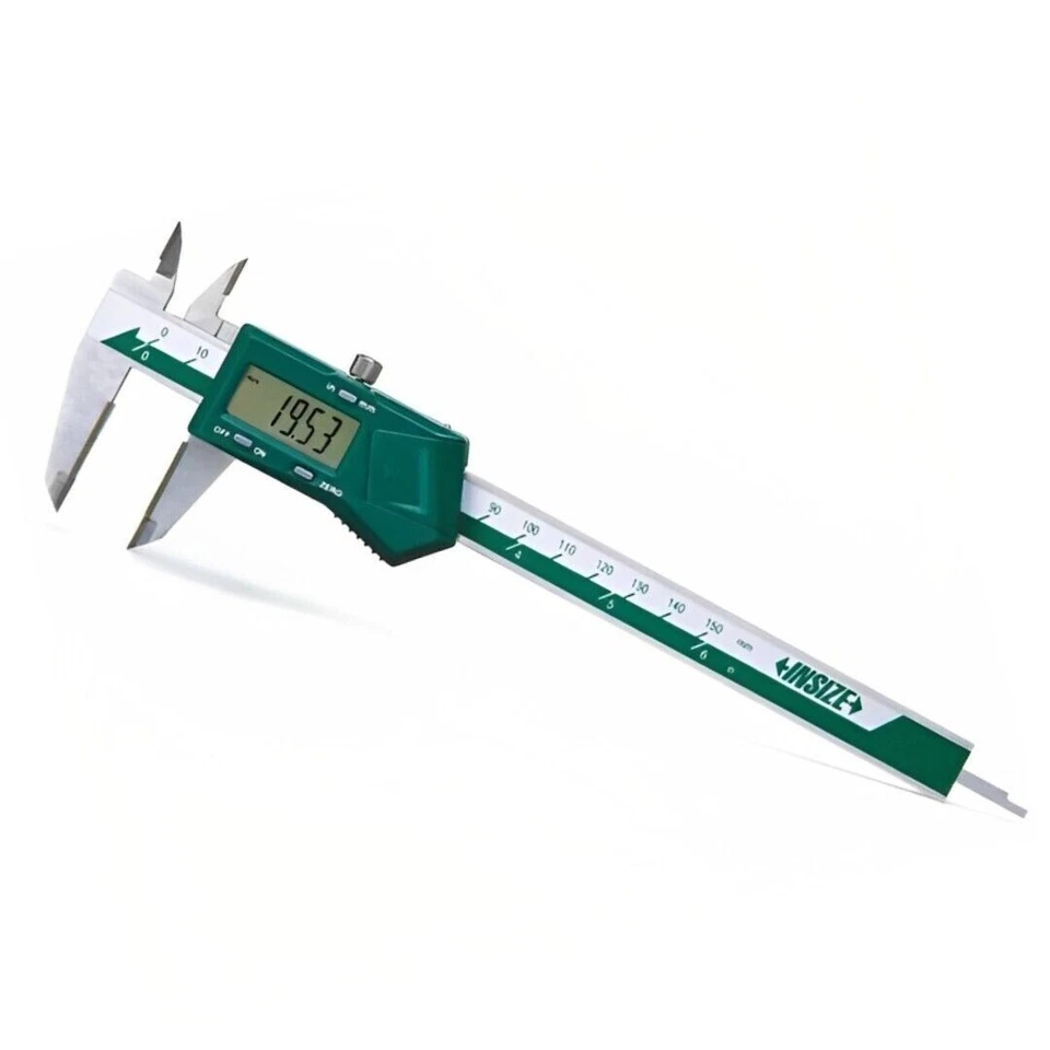 Insize 1110-200B Digital Caliper with Carbide Tipped Jaws Range 0-200mm/0-8" - Image 1 of 2