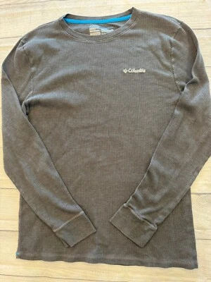 Columbia Waffle Knit Shirt Mens XL Gray Long Sleeve Thermal Base Layer - Image 1 of 4