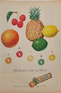 Life Savers Candy With The Hole 1959 salvavidas robó nuestro sabor anuncio impreso de colección - Imagen 1 de 1