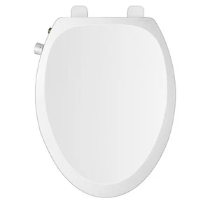 Non-Electric Bidet Toilet Seat with Self Cleaning Dual Nozzles, Elongated Bid... - Picture 1 of 5