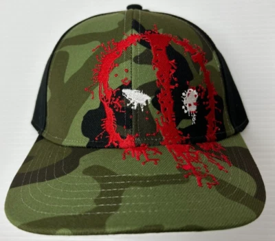 Deadpool Marvel Comics Camuflaje Snapback Gorra Sombrero Camuflaje Rojo Salpicaduras Verde Foto 1 de 4
