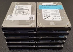 Lot of 10 Mixed Major Brands 3TB 5.4k-7.2k RPM 3.5" SAS HDD Server Hard Drive - Picture 1 of 3