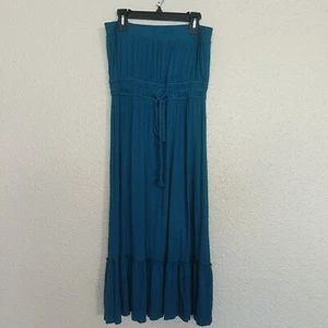 LOVE CULTURE Damen locker sitzendes blaues ärmelloses Kleid, Gr. M, geflochtene Kordel - Bild 1 von 7