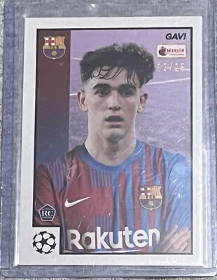 2022 Topps Merlin Heritage 97 Gavi Barcelona Rookie 9/25 - Image 1 of 2