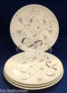 Wedgwood Wild Oats Saucers For Flat Cup #W4166 Bone China Set of 4 - Picture 1 of 1