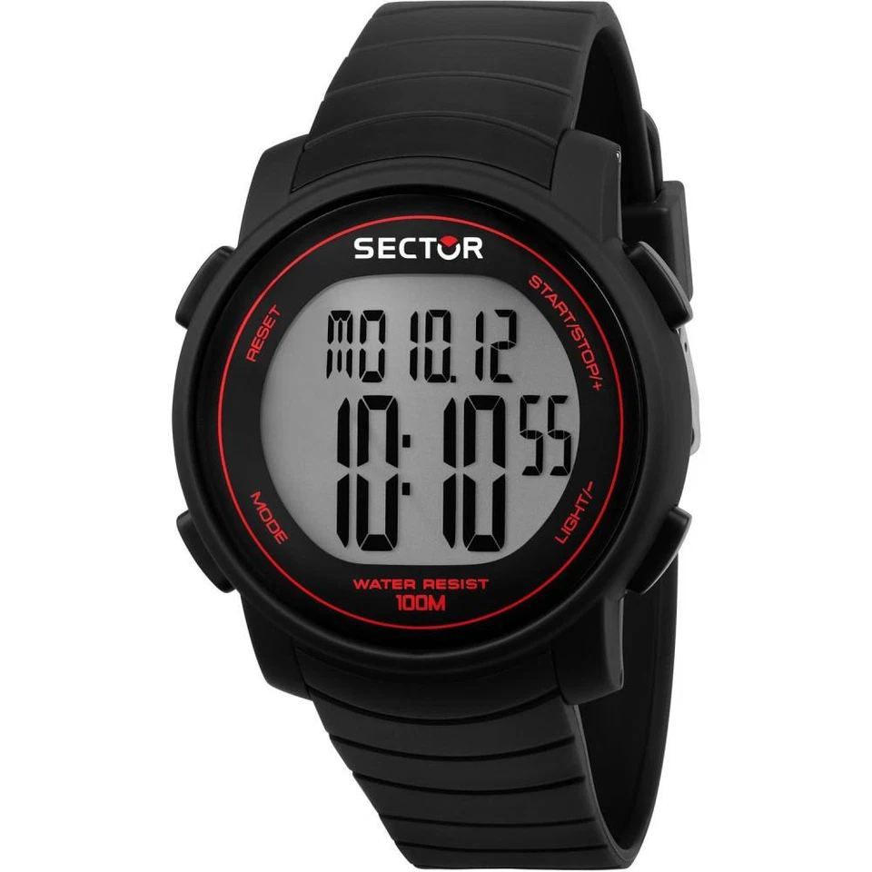 Reloj de Hombre SECTOR EX-31 R3251543001 Silicona Negro Chrono Alarm Pedometro - Imagen 1 de 1
