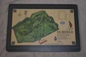 Vintage '84 Muirfield Course Links 1744 Golfkarte Schottland 11,5”L 8”W Old Tom Morris - Bild 1 von 2