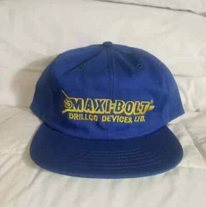 VINTAGE TRUCKER HAT NEW MADE IN USA MAXIBOLT DRILL CO 1980s - Picture 1 of 5