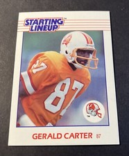 1988 Kenner Starting Lineup NFL Football Card Gerald Carter Buccaneers